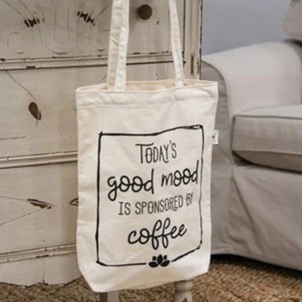 Today's Good Mood Canvas Tote Bag